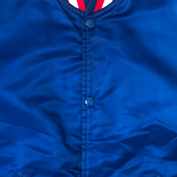 Vintage 90s Starter Satin Royal Blue Blank Jacket (M)