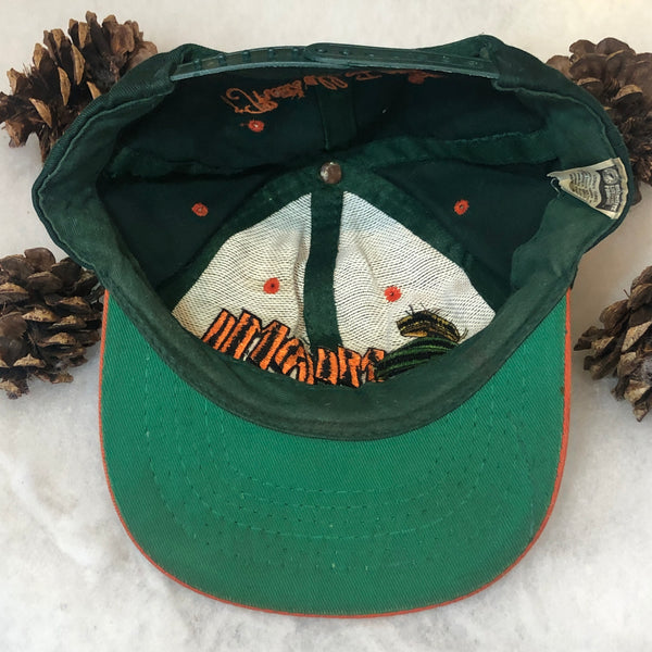 Vintage NCAA Miami Hurricanes Marvin the Martian Looney Tunes "That's All Folks" *YOUTH* Twill Snapback Hat
