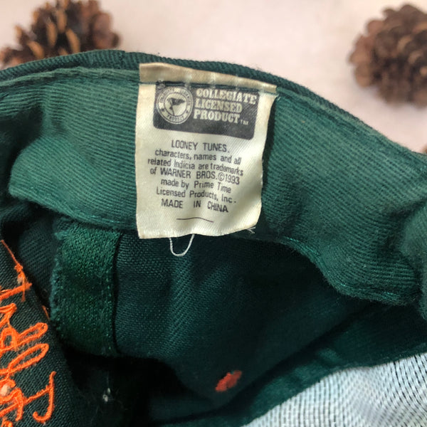 Vintage NCAA Miami Hurricanes Marvin the Martian Looney Tunes "That's All Folks" *YOUTH* Twill Snapback Hat