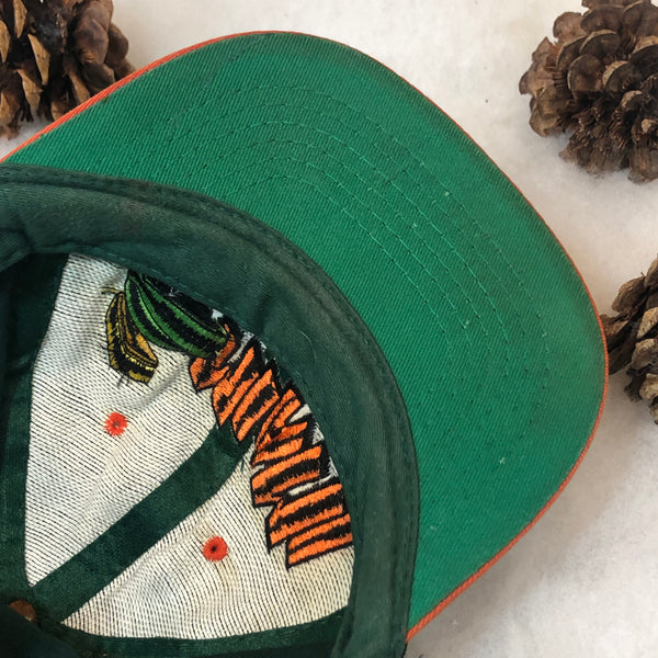 Vintage NCAA Miami Hurricanes Marvin the Martian Looney Tunes "That's All Folks" *YOUTH* Twill Snapback Hat