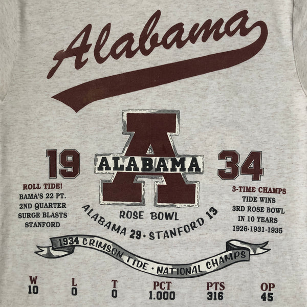 Vintage NCAA Alabama Crimson Tide Football All Over Print T-Shirt (L)