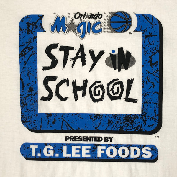 Vintage NBA Orlando Magic Stay In School T-Shirt (XL)