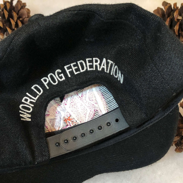Vintage POG World Pog Federation Wool Snapback Hat
