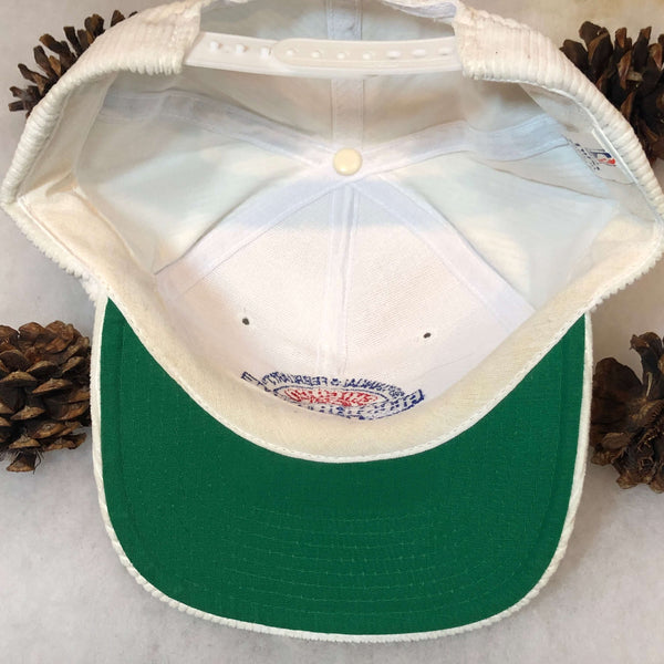 Vintage 1988 NBA All-Star Game Chicago Twins Enterprise Corduroy Snapback Hat *MISPRINT*
