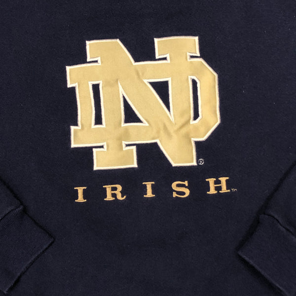 Vintage NCAA Notre Dame Irish Navy Crewneck Sweatshirt (XL)