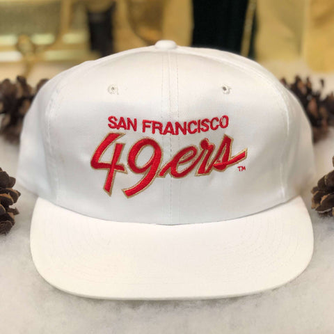 Vintage NFL San Francisco 49ers Sports Specialties Script Twill Snapback Hat