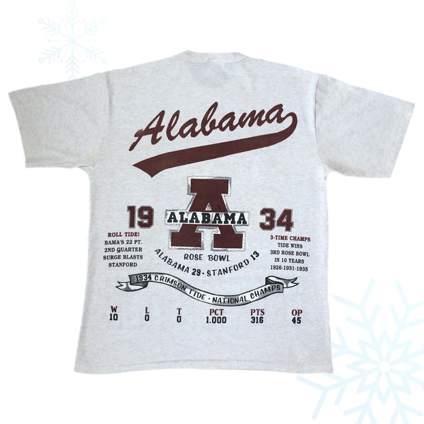 Vintage NCAA Alabama Crimson Tide Football All Over Print T-Shirt (L)