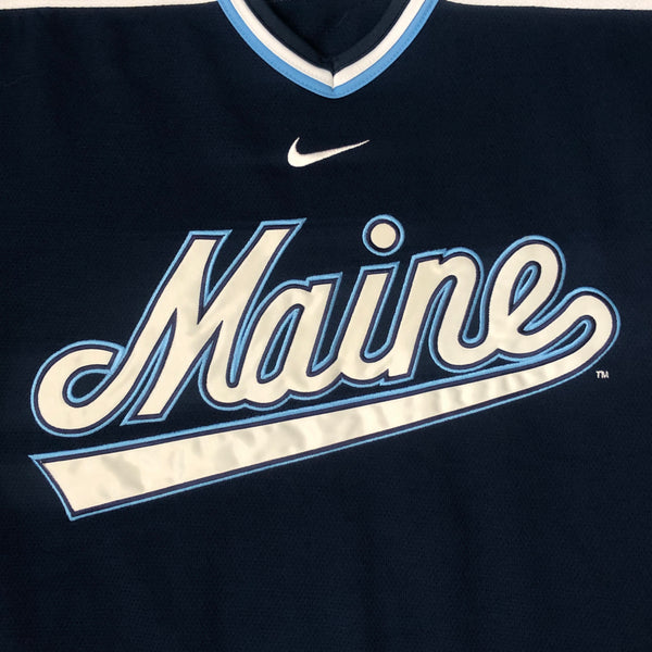 Vintage NCAA Maine Black Bears Nike Hockey Jersey (L)