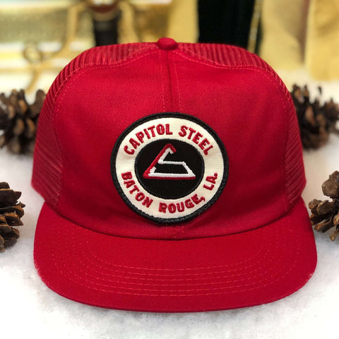 Vintage Capitol Steel Baton Rouge Louisiana Trucker Hat