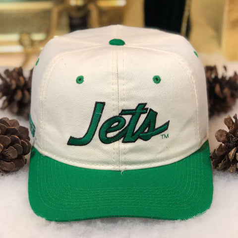 Vintage NFL New York Jets Sports Specialties Script Wool Snapback Hat