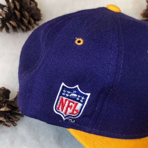 Vintage NFL Minnesota Vikings Sports Specialties Brim Script Wool Snapback Hat