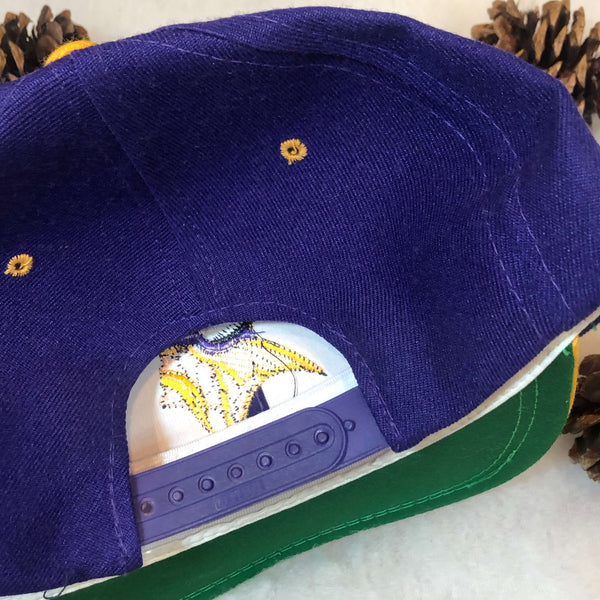 Vintage NFL Minnesota Vikings Sports Specialties Brim Script Wool Snapback Hat