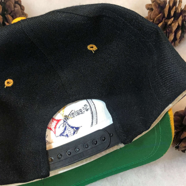Vintage NFL Pittsburgh Steelers Sports Specialties Brim Script Wool Snapback Hat
