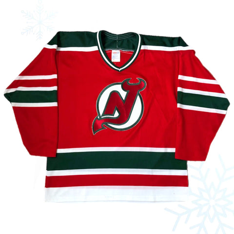 Vintage NHL New Jersey Devils CCM Maska Jersey (L)