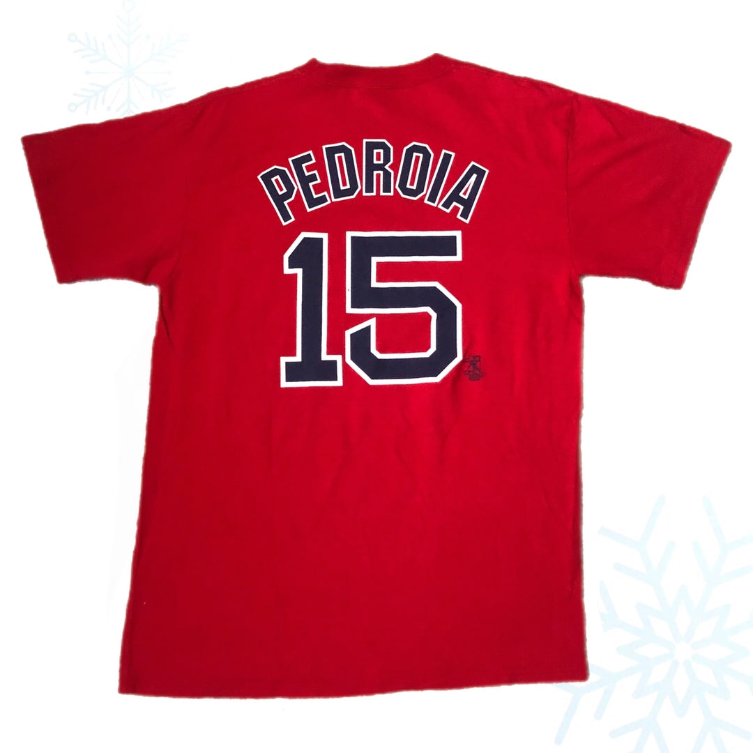 MLB Boston Red Sox Dustin Pedroia Jersey T-Shirt (L)