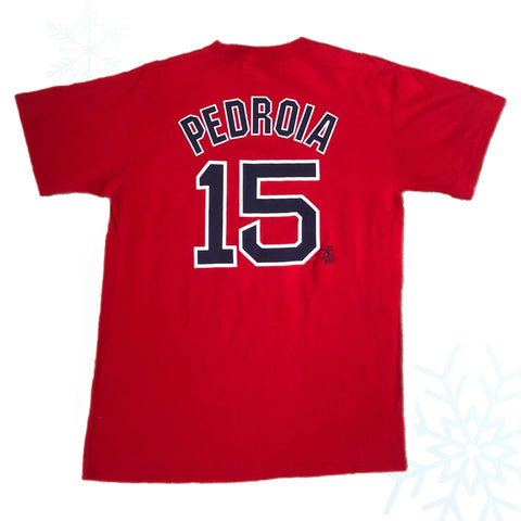 MLB Boston Red Sox Dustin Pedroia Jersey T-Shirt (L)
