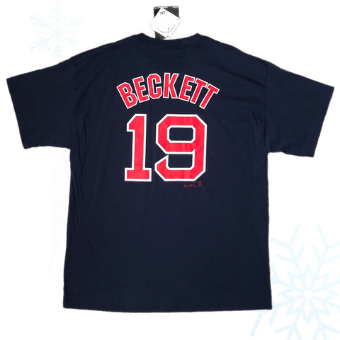 Deadstock NWT 2008 MLB Boston Red Sox Josh Beckett Jersey T-Shirt (XL)