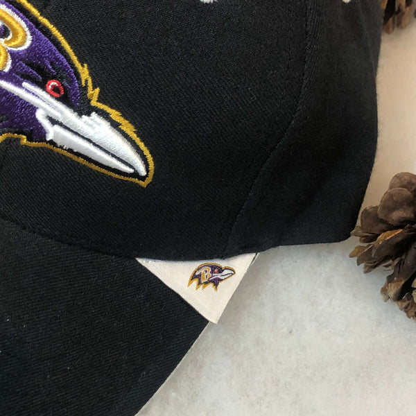 Vintage Deadstock NWT NFL Baltimore Ravens Twins Enterprise Wool Strapback Hat