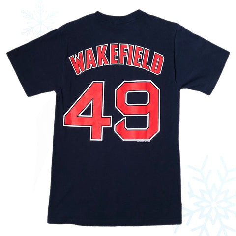 Vintage 2004 MLB Boston Red Sox Tim Wakefield *YOUTH* Jersey T-Shirt