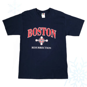 Vintage 2004 MLB Boston Red Sox Resurrection Stations of the Curse T-Shirt (M)
