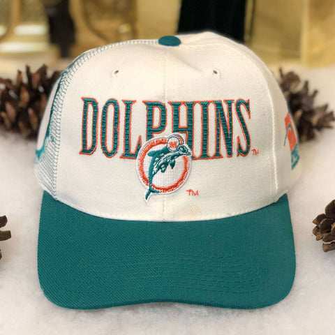 Vintage NFL Miami Dolphins Sports Specialties Laser Wool Snapback Hat