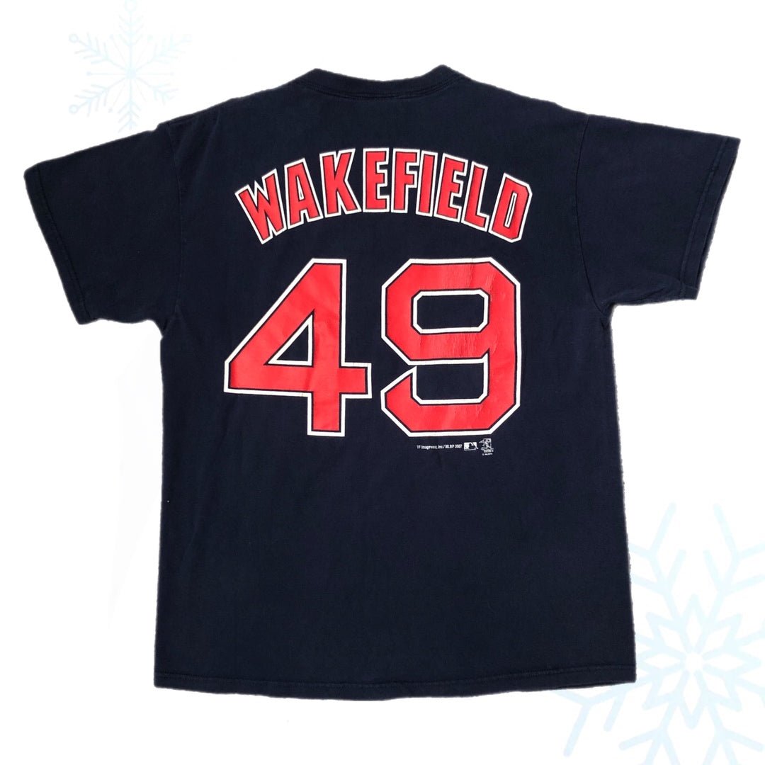 2007 MLB Boston Red Sox Tim Wakefield Jersey T-Shirt (M)
