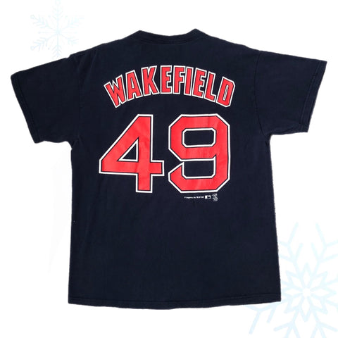 2007 MLB Boston Red Sox Tim Wakefield Jersey T-Shirt (M)