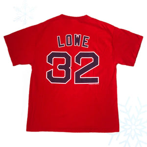 Vintage 2004 MLB Boston Red Sox Derek Lowe Jersey T-Shirt (L)