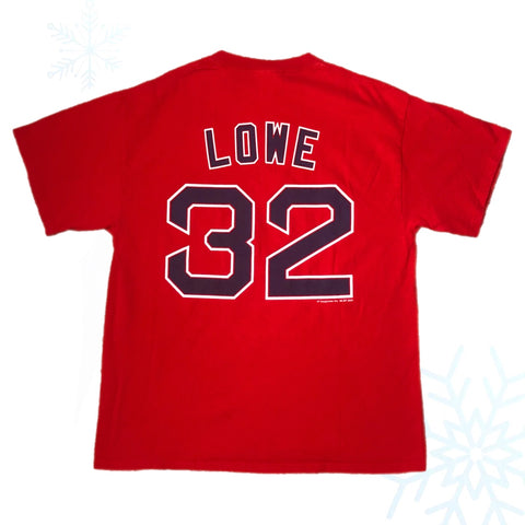 Vintage 2004 MLB Boston Red Sox Derek Lowe Jersey T-Shirt (L)