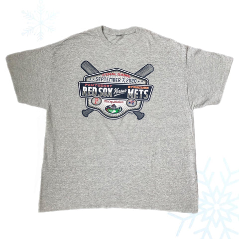 2020 MiLB Pawtucket Red Sox McCoy Stadium Final Game Vs. Syracuse Mets T-Shirt (XXL)