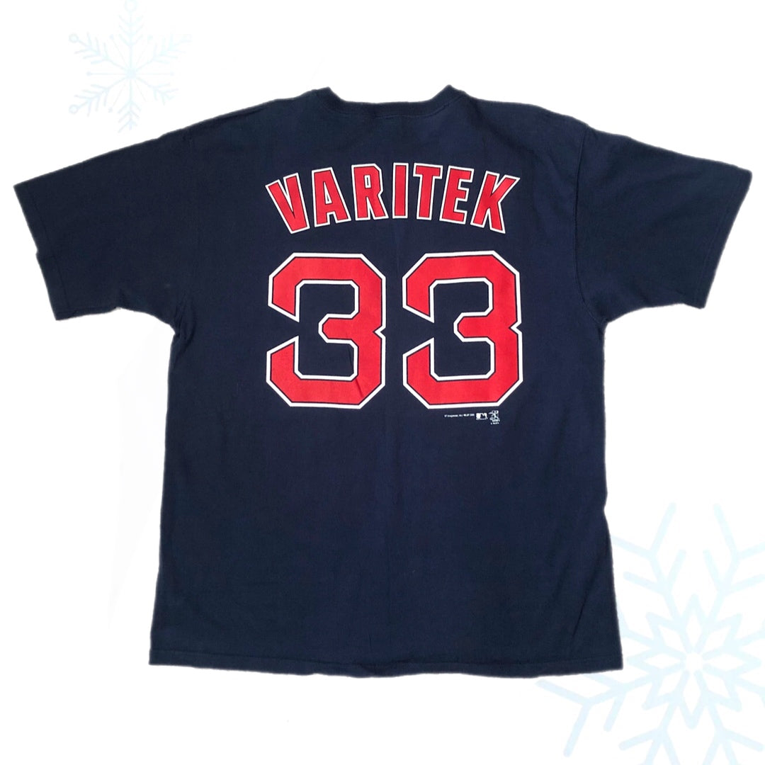 2005 MLB Boston Red Sox Jason Varitek Jersey T-Shirt (XL)