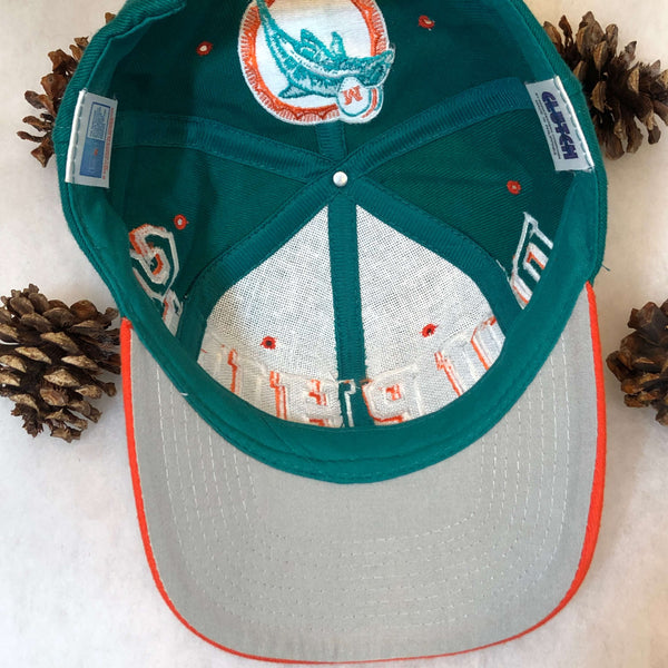 Vintage NFL Miami Dolphins Spellout Clutch Wool Snapback Hat