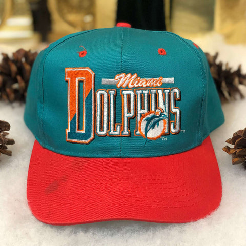 Vintage NFL Miami Dolphins AJD Twill Snapback Hat
