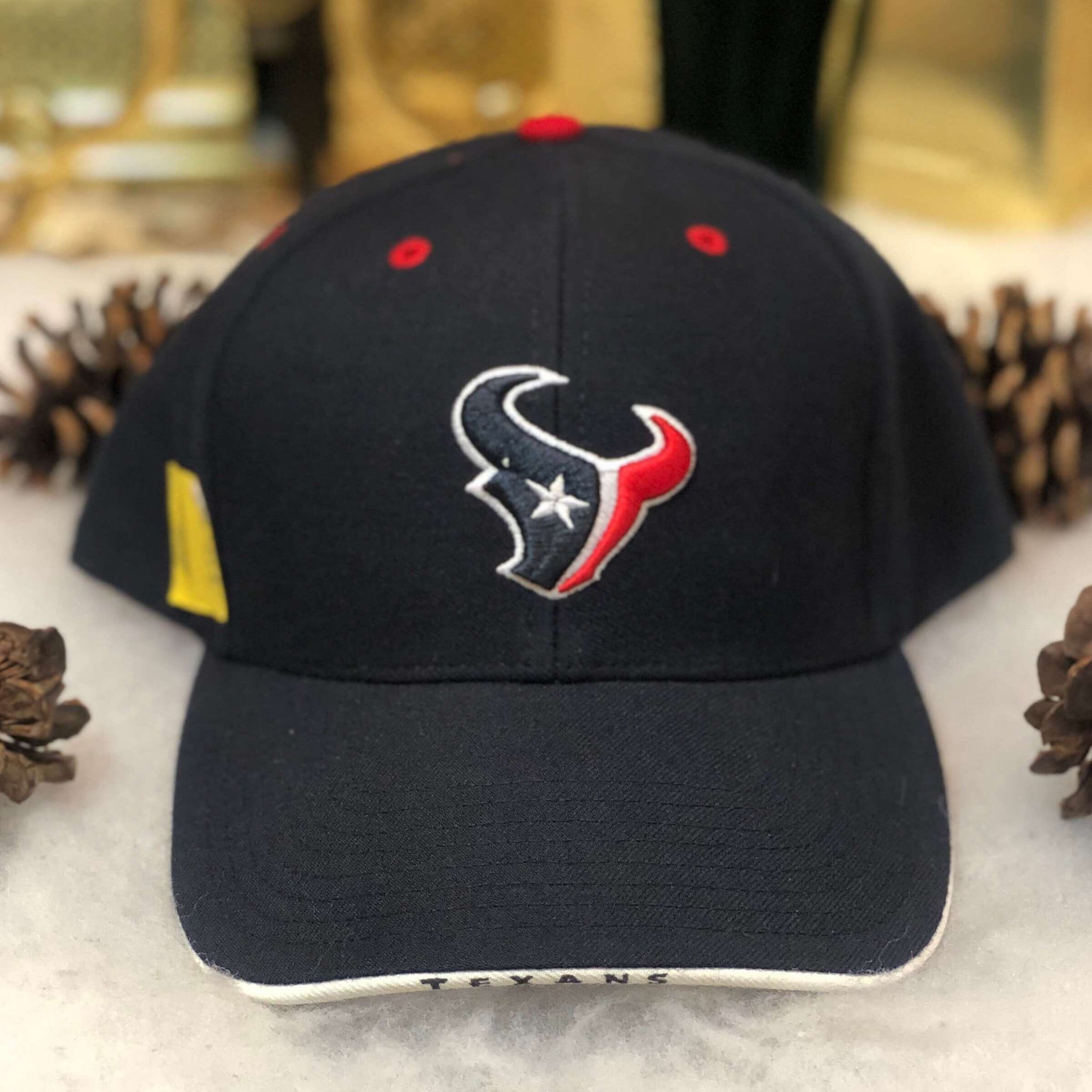 Vintage Deadstock NWT NFL Houston Texans Twins Enterprise Wool Strapback Hat