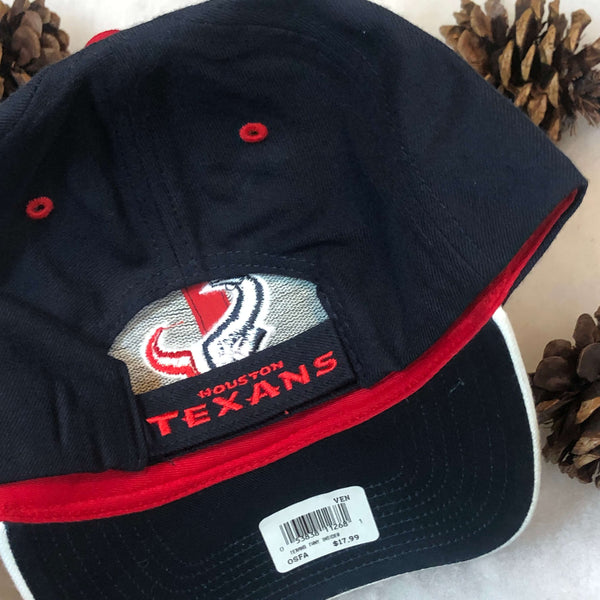 Vintage Deadstock NWT NFL Houston Texans Twins Enterprise Wool Strapback Hat