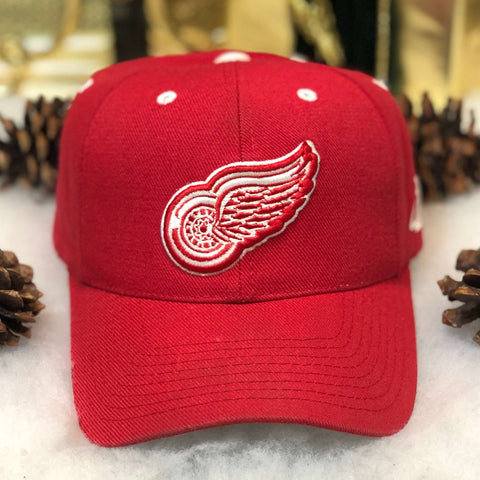 Vintage NHL Detroit Red Wings Logo Athletic Wool Snapback Hat