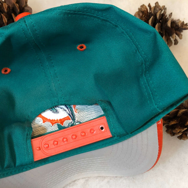 Vintage Deadstock NWOT NFL Miami Dolphins Logo 7 Twill Snapback Hat