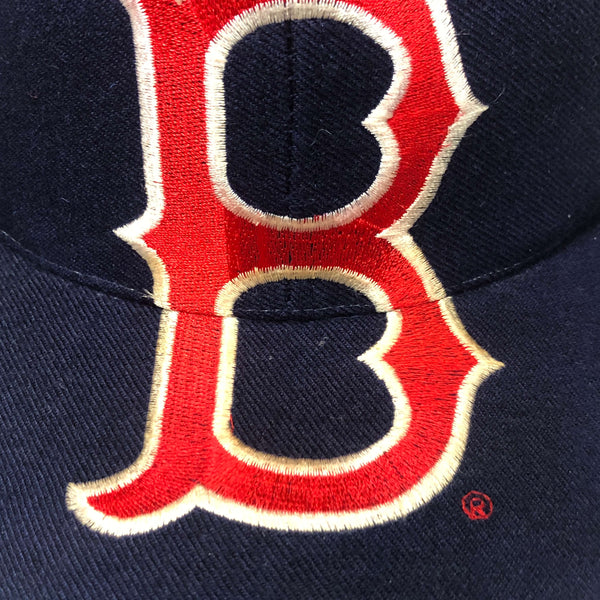 Vintage MLB Boston Red Sox Signatures Monster Wool Snapback Hat