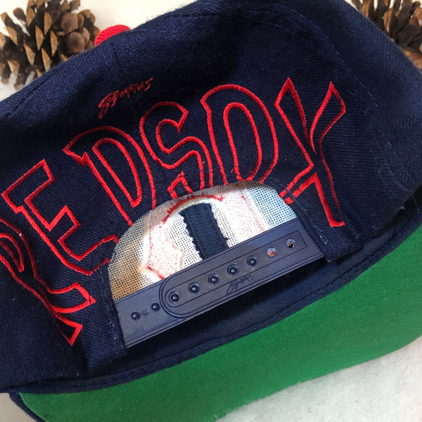 Vintage MLB Boston Red Sox Signatures Monster Wool Snapback Hat