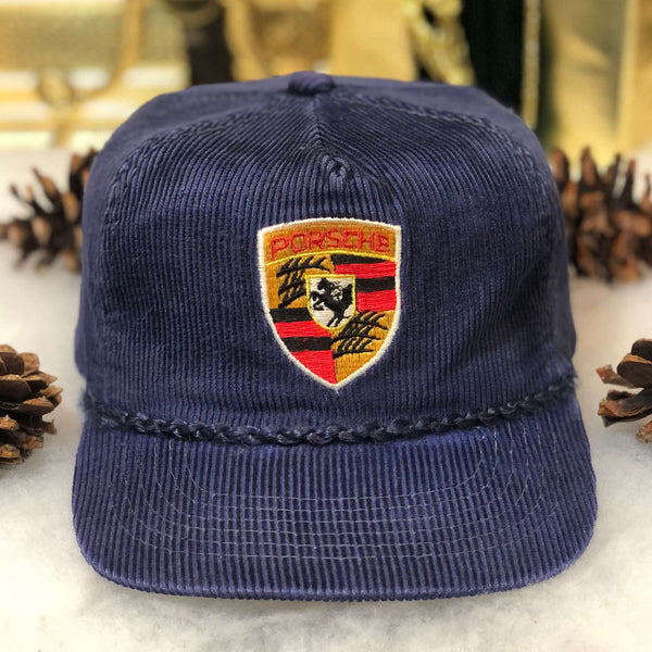 Vintage 90s Porsche Cars Automobiles Racing YoungAn Corduroy Hat