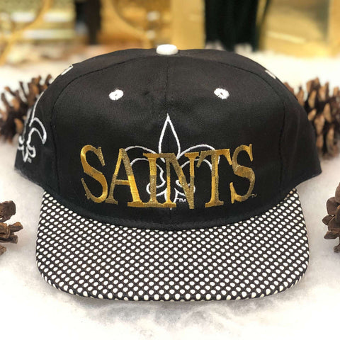 Vintage NFL New Orleans Saints #1 Apparel Twill Snapback Hat