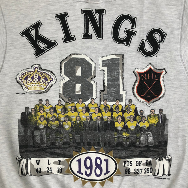 Vintage 1991 NHL Los Angeles Kings Long Gone All Over Print Crewneck Sweatshirt (L)