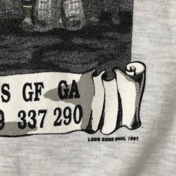 Vintage 1991 NHL Los Angeles Kings Long Gone All Over Print Crewneck Sweatshirt (L)