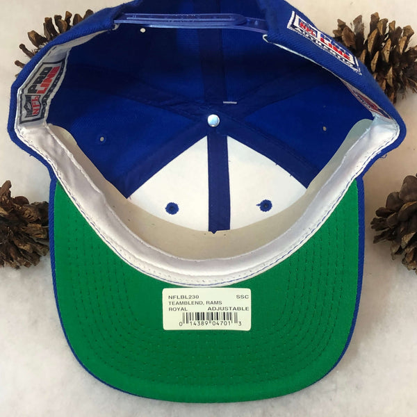 Vintage Deadstock NWT NFL Los Angeles Rams Sports Specialties Plain Logo Wool Snapback Hat