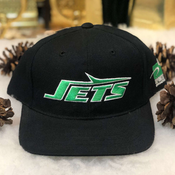 Vintage Deadstock NWT NFL New York Jets Sports Specialties Plain Logo Wool Snapback Hat