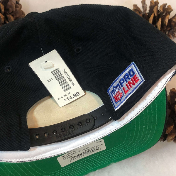 Vintage Deadstock NWT NFL New York Jets Sports Specialties Plain Logo Wool Snapback Hat