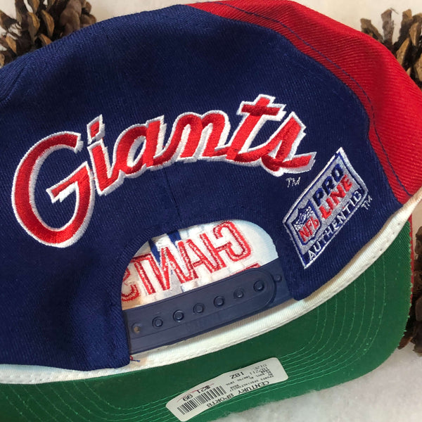 Vintage NFL New York Giants Sports Specialties Backscript Wool Snapback Hat