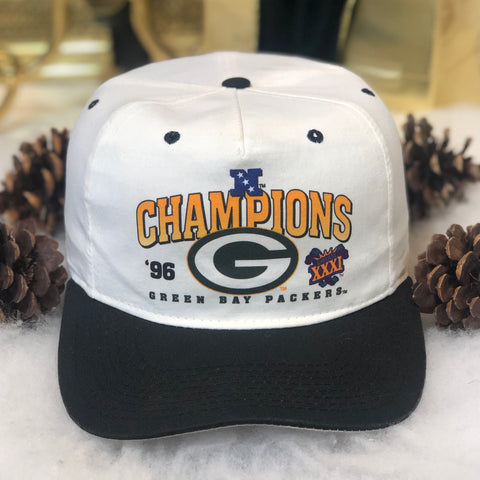 Vintage NFL Green Bay Packers 1996 NFC Champions New Era Twill Snapback Hat