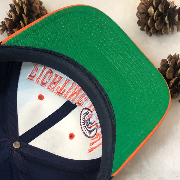 Vintage NCAA Illinois Fighting Illini The G Cap Wave Twill Snapback Hat