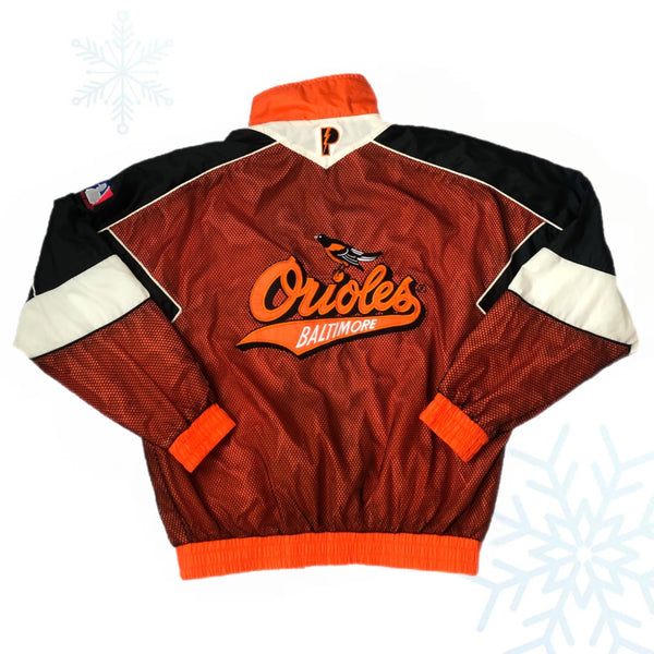 Vintage MLB Baltimore Orioles Pro Player Mesh Windbreaker Jacket (L)
